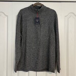 CREMIEUX Long Sleeve 1/4 Zip Pullover - Color Black 98C (Grey/Black) - Size L
